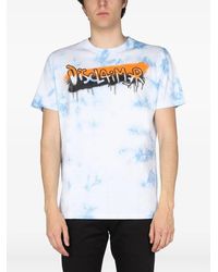 DISCLAIMER - Tie-Dye Graffiti-Print T-Shirt - Lyst