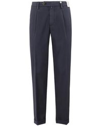 Myths - Zeus Pleated Turn-Up Trousers - Lyst