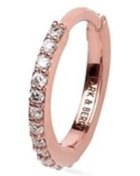 Lark & Berry - 14Kt Rose Large Modernist Diamond Hoop - Lyst