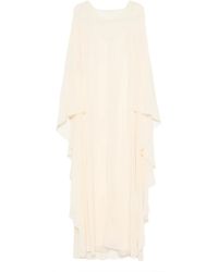 Alberta Ferretti - Ruffled Long-sleeve Dress - Lyst