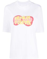 Remain - T-Shirt aus Bio-Baumwolle mit Logo-Print - Lyst