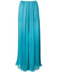 Alberta Ferretti - Pleated Wide-Leg Trousers - Lyst