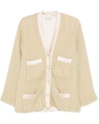forte_forte - Waffle-Knit Pocket Cardigan - Lyst