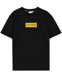 Calvin Klein - Logo-detail Cotton T-shirt - Lyst