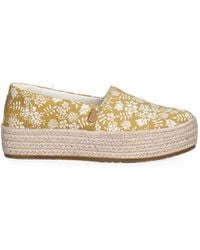 TOMS - Valencia Floral-Print Platform Espadrilles - Lyst