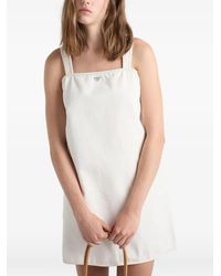 Prada - Old Denim Mini-Dress - Lyst