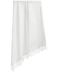 B+ AB - Lace-Trim Asymmetric Midi Skirt - Lyst