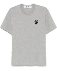 COMME DES GARÇONS PLAY - Double Heart-Patch T-Shirt - Lyst