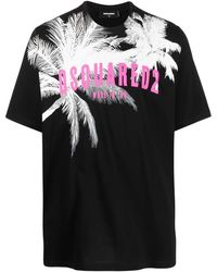 DSquared² - 'palms Slouch' T -shirt - Lyst