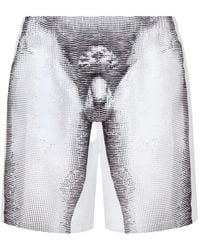 Moschino - Graphic-Print Swim Shorts - Lyst
