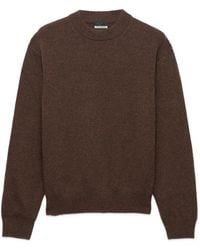 Prada - Re-Cashmere Trui Met Ronde Hals - Lyst