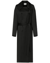 Loulou de Saison - Erika Double-Breasted Satin Coat - Lyst