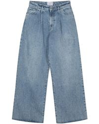 Halfboy - Logo-Patch Wide-Leg Jeans - Lyst