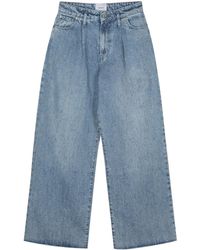 Halfboy - Jeans Met Logopatch En Wijde Pijpen - Lyst