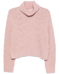 Moncler - Cable-Knit Roll-Neck Sweater - Lyst