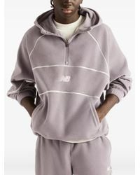 New Balance - Trackside Polar Fleece Hoodie - Lyst