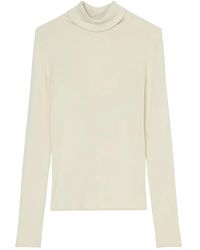 Marc O' Polo - Top de canalé con cuello alto - Lyst