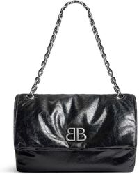 Balenciaga - Monaco Medium Leather Shoulder Bag - Lyst