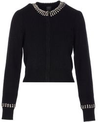 Pinko - Round-Neck Embellished Cardigan - Lyst