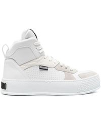 Moschino - Bumps & Stripes High-top Sneakers - Lyst