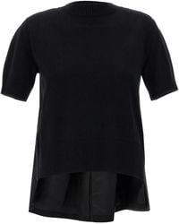 Sacai - Asymmetrical T-Shirt - Lyst