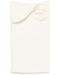 Magda Butrym - Midi-Rok Met Bloemenapplicatie - Lyst