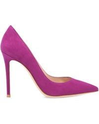 Gianvito Rossi - 105 Mm Gianvito Suède Pumps Met Stiletto-Hak - Lyst