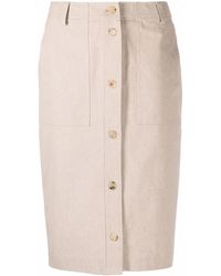 Moschino - Button-Up Midi Skirt - Lyst