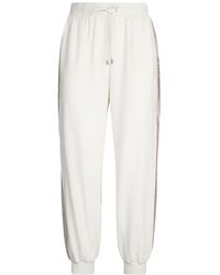 Liu Jo - Sequin-Embellished Track Pants - Lyst