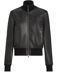 Brunello Cucinelli - Nappa-Leather Outerwear Jacket With Monili - Lyst