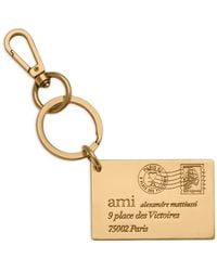 Ami Paris - Enveloppe Logo-Debossed Keyring - Lyst