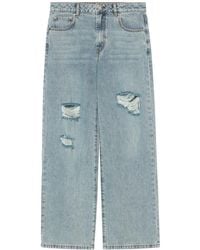 B+ AB - Halbhohe Skinny-Jeans Im Distressed-Look - Lyst