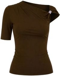 Kaos - One-Shoulder Ring-Detail Top - Lyst