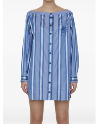 Etro - Striped Shirt Dress - Lyst