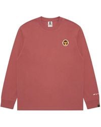 Aape By A Bathing Ape - Aaper Logo-Patch Long-Sleeve T-Shirt - Lyst