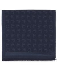 Ferragamo - Jacquard-Schal Mit Hai-Print - Lyst
