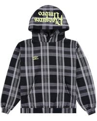 Pleasures - X Umbro Hoodie Spine À Carreaux - Lyst