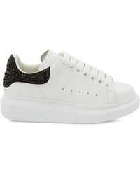 McQueen - Oversized Crystal-Embellished Platform Sneakers - Lyst