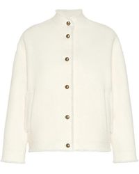Max Mara - Fringed Button-Up Jacket - Lyst