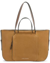 Piquadro - Logo-Plaque Laptop Tote Bag - Lyst