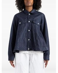 COMME DES GARÇON BLACK - Veste En Jean À Coupe Évasée - Lyst