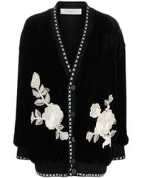 Golden Goose - Journey Embroidered Velvet Jacket Cardigan - Lyst