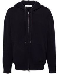 Lanvin - Zip Up Hoodie - Lyst