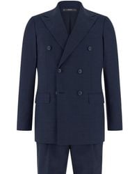 BOGGI - Prince Of Wales Check Double-Breasted Suit - Lyst