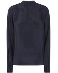 N°21 - Pussy-Bow Long-Sleeve Blouse - Lyst