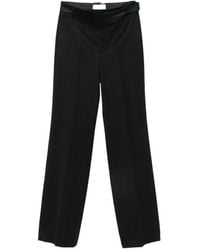 The Attico - Pantalon À Détail Portefeuille En Laine À Empiècements - Lyst