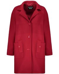 Moschino - Button-Fastening Patch-Pocket Coat - Lyst