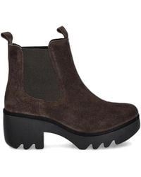 Fly London - Pull-Tab Block-Heel Boots - Lyst