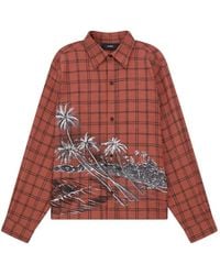 Amiri - Chemise En Flanelle Palms - Lyst