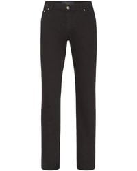 Billionaire - Crest-Motif Straight-Leg Jeans - Lyst